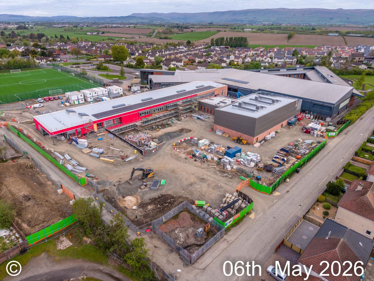 Chryston High School Extension progress May 2026 image 01