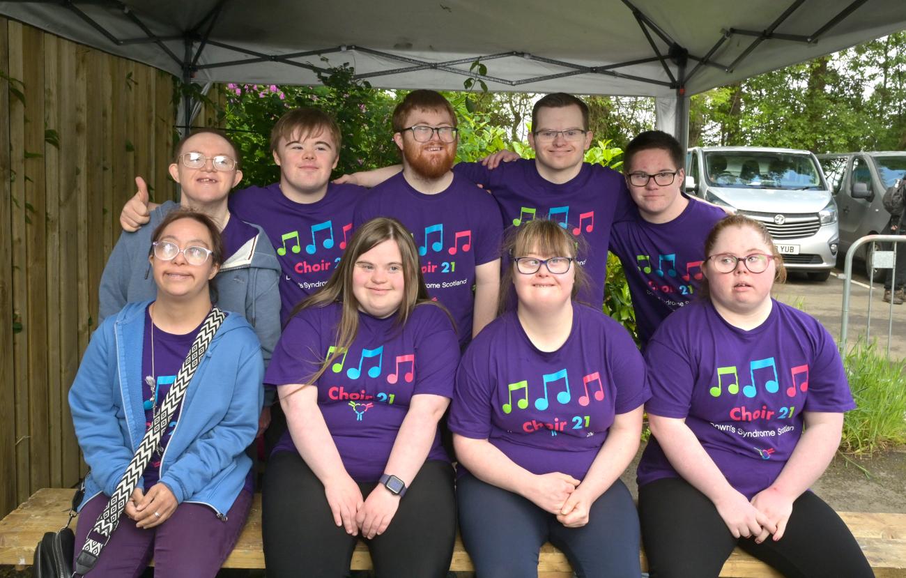 Down Syndrome Scotland garden choir