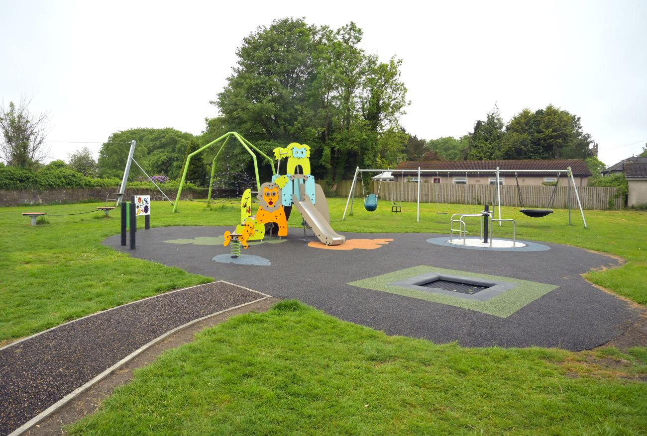 Wide picture of the whole playpark 